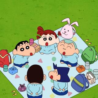 Shin Chan and friends wallpaper