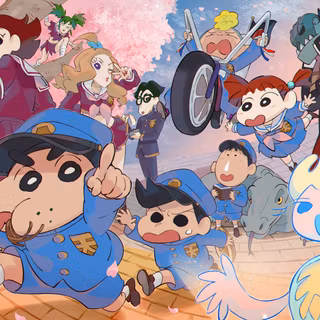Shin Chan and friends wallpaper