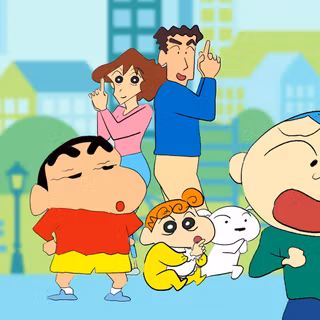 Shin Chan and friends wallpaper