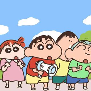 Shin Chan and friends wallpaper