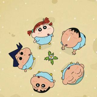 Shin Chan and friends wallpaper