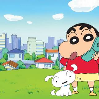 Shin Chan and friends wallpaper