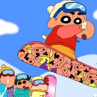 Shin Chan and friends wallpaper