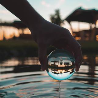 Water ball wallpaper