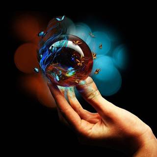 Water ball wallpaper