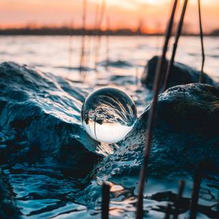 Water ball wallpaper