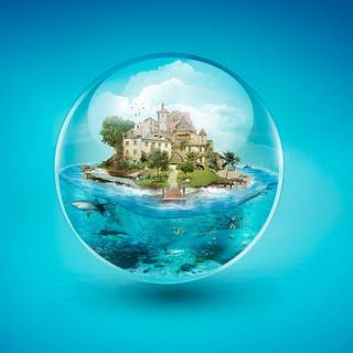 Water ball wallpaper