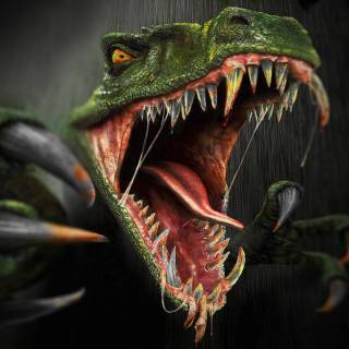 Scary dinosaur wallpaper
