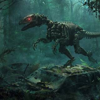 Scary dinosaurs wallpaper