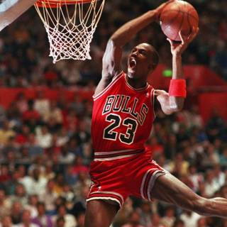 MJ dunking wallpaper