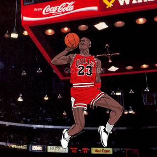 MJ dunking wallpaper