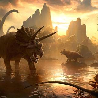 Scary dinosaurs wallpaper