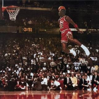 MJ dunking wallpaper
