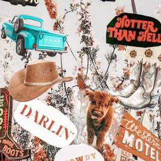 Preppy country wallpaper