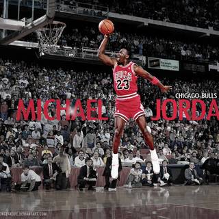 MJ dunking wallpaper