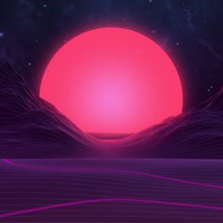 Dark synthwave wallpaper