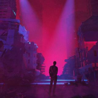 Dark synthwave wallpaper