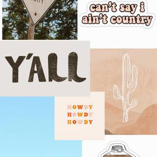 Preppy country wallpaper