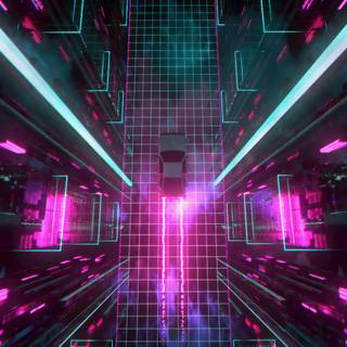 Dark synthwave wallpaper