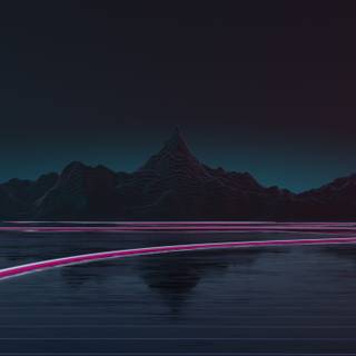Dark synthwave wallpaper