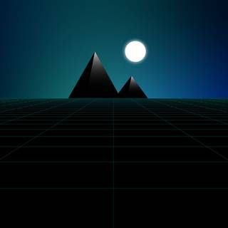 Dark synthwave wallpaper