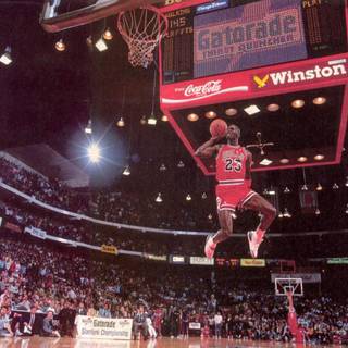 MJ dunking wallpaper