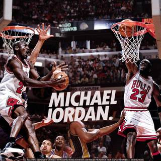 MJ dunking wallpaper