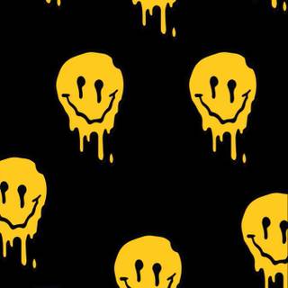 Melting smile wallpaper