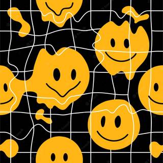 Melting smile wallpaper