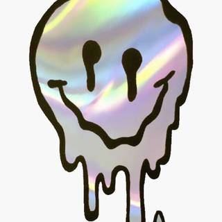 Melting smile wallpaper