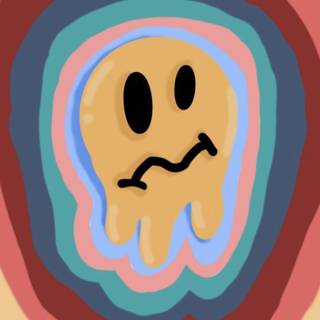 Melting smile wallpaper