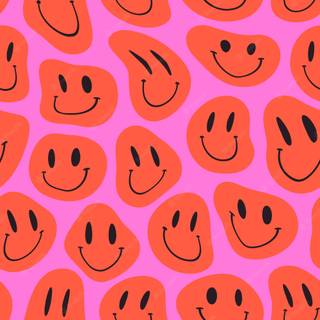 Melting smile wallpaper