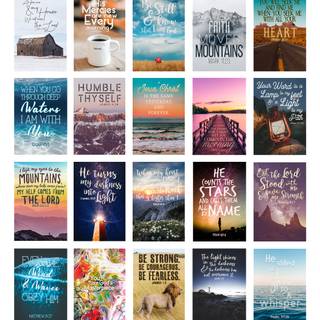 Bible verse collage wallpaper