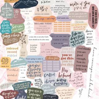 Bible verse collage wallpaper
