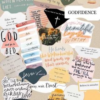 Bible verse collage wallpaper
