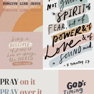 Bible verse collage wallpaper
