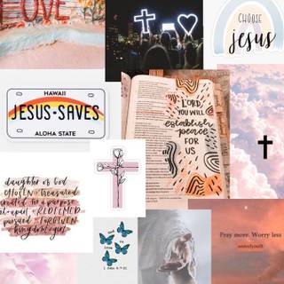 Bible verse collage wallpaper