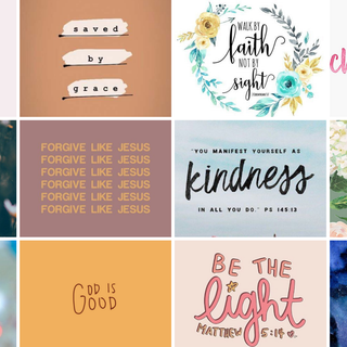 Bible verse collage wallpaper