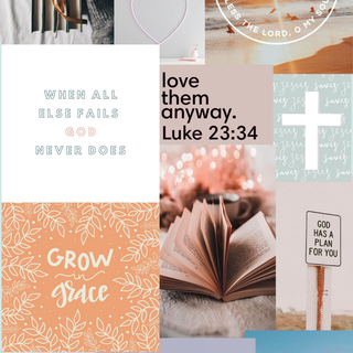 Bible verse collage wallpaper