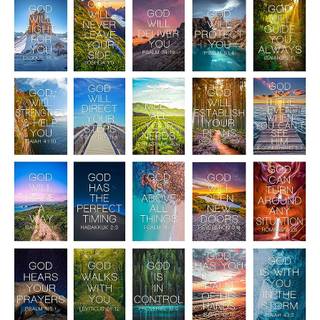 Bible verse collage wallpaper