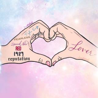 Heart hands Taylor Swift wallpaper