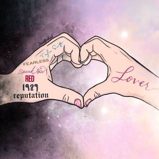Heart hands Taylor Swift wallpaper