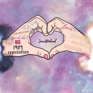 Heart hands Taylor Swift wallpaper