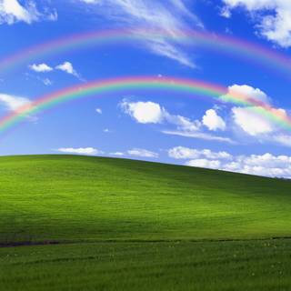 Windows rainbow wallpaper
