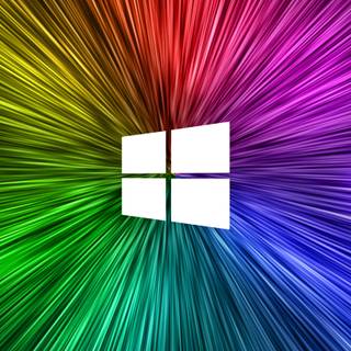 Windows rainbow wallpaper