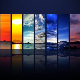 Windows rainbow wallpaper