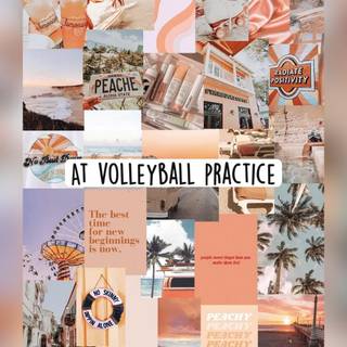 Volleyball collage wallpaper