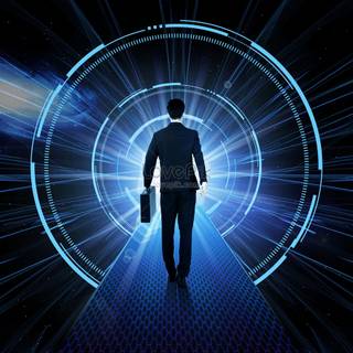 Time tunnel wallpaper