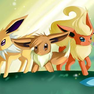 Eevee evolutions all together wallpaper