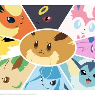 Eevee evolutions all together wallpaper